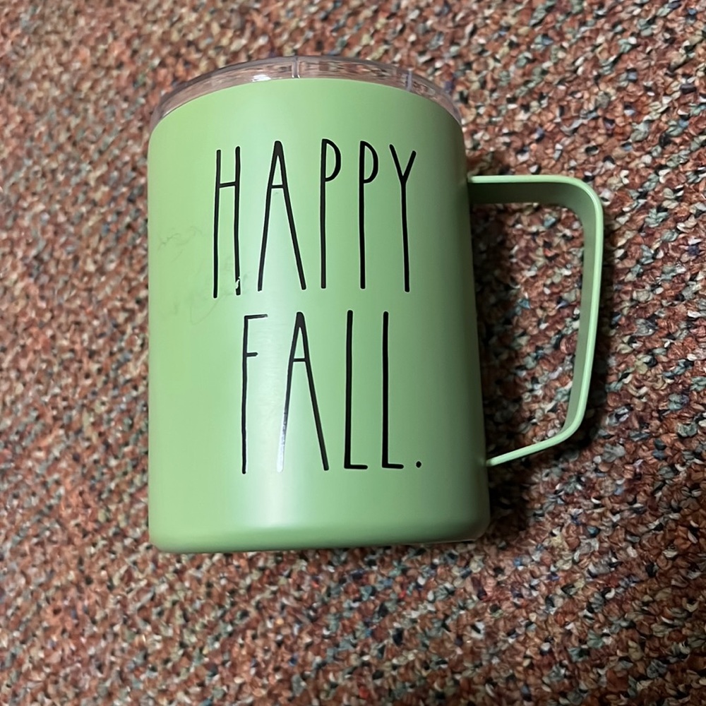 Happy Fall. Metal mug